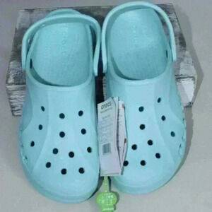 Crocs Iconic Comfort BAYA Platform Clog Light Baby Blue W8 NWT